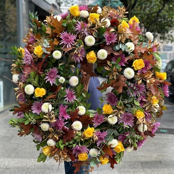 Corona colores otoñales - Imagen 1