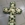 Cruz funeraria en blancos o tonos pastel - Imagen 1