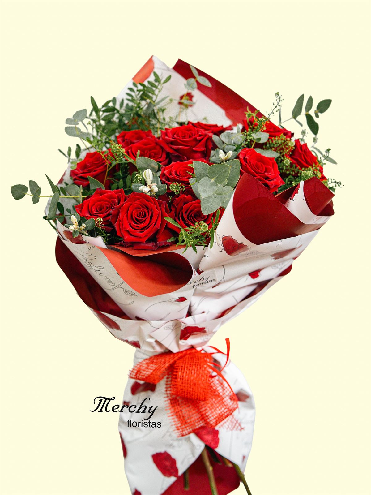 Ramo de 12 rosas rojas - Imagen 2