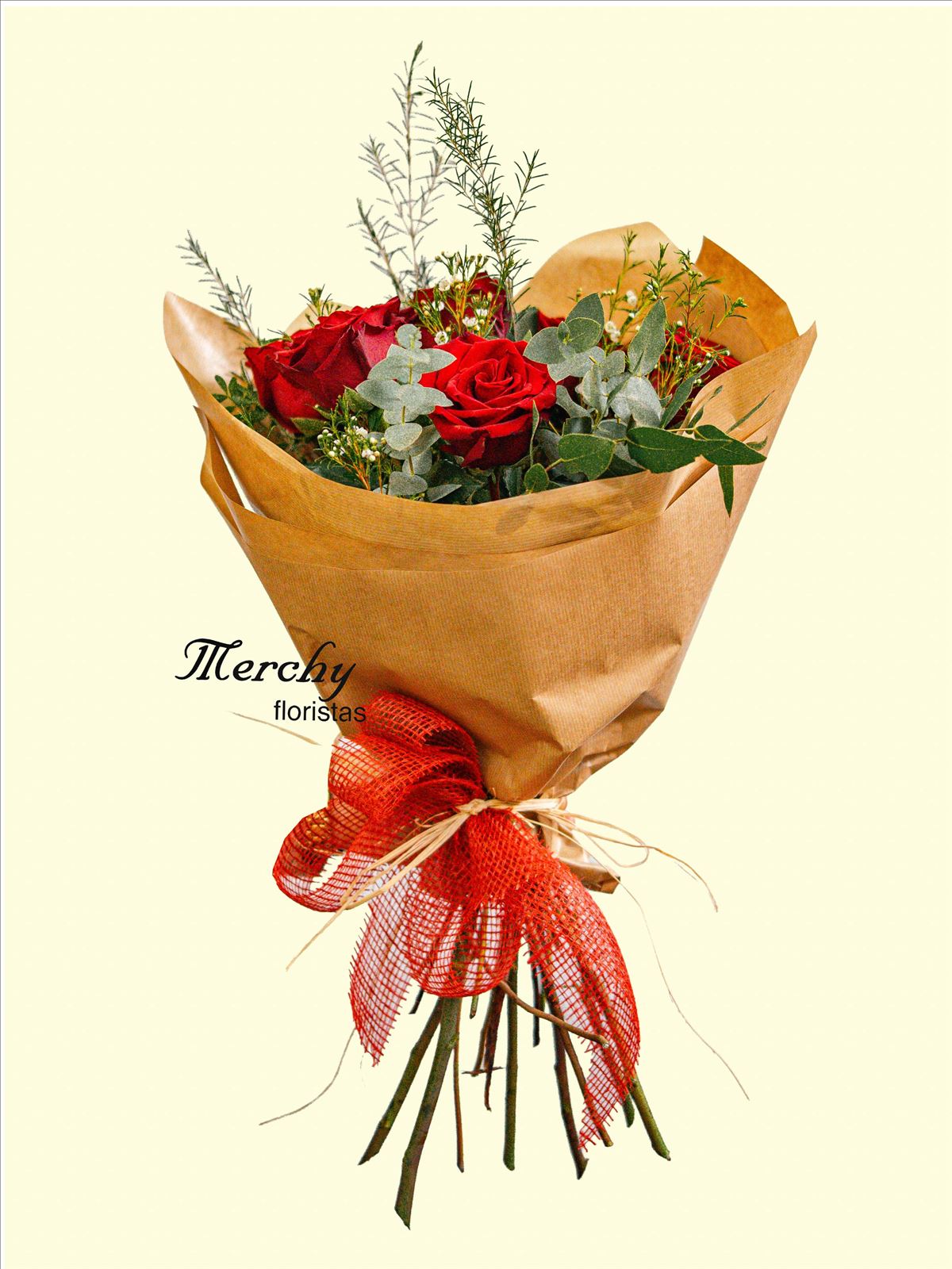 Ramo de 6 rosas rojas - Imagen 2